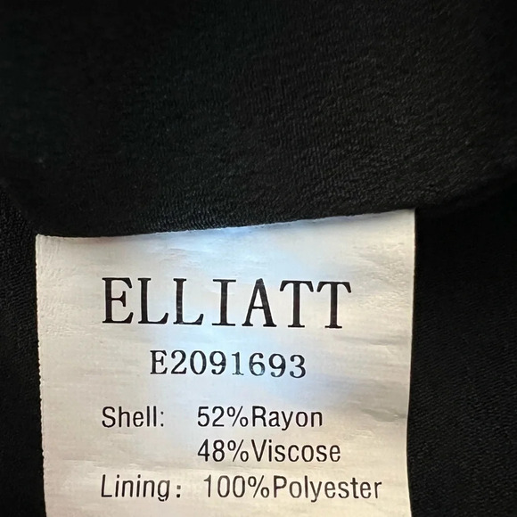ELLIATT x REVOLVE Black Cubism One Shoulder Mock Neck Top Asymmetrical Blouse S - Picture 8 of 10
